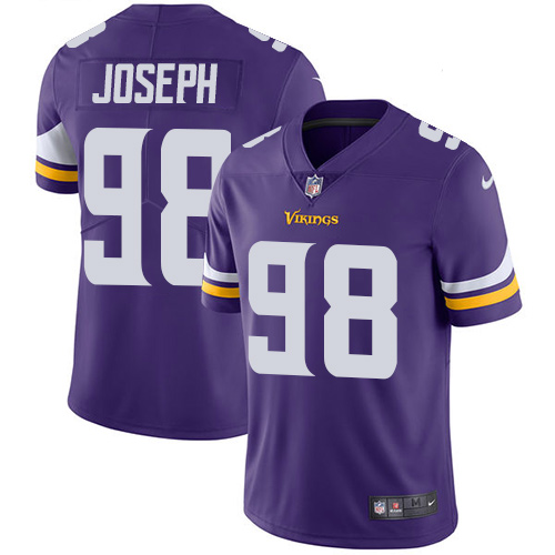 Minnesota Vikings 98 Limited Linval Joseph Purple Nike NFL Home Men Jersey Vapor Untouchable